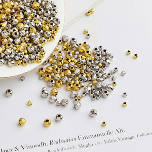 10pcs 2.5-4mm S925 Gold-Plated Flower Spacer Beads for DIY Jewelry Making