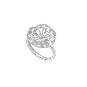 Vintage hollow pearl ring setting