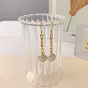 button pearl earrings settings