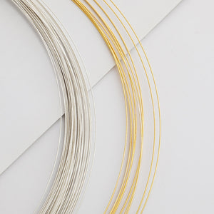 S925 Sterling Silver Thread for DIY Jewelry Making - 0.4-0.5mm Beading Wire