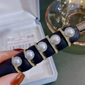 S925 Sterling Silver Pearl Ring Setting