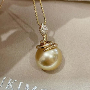 S925 Sterling Silver Snake Pendant Setting