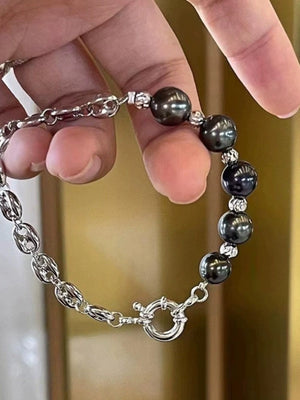 S925 sterling silver half chain buckle