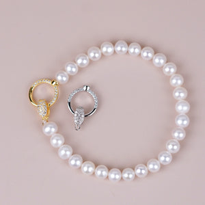 S925 Sterling Silver Button Clasp for Necklace Bracelet