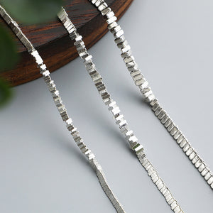 10pcs 2-3mm S925 Sterling Silver Triangular Spacer Beads