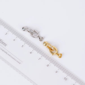 S925 Sterling Silver Double Circle Clasp for Jewelry Making