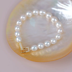 S925 Sterling Silver Rectangular Clasp for Necklace and Bracelet