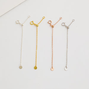 10pcs 8cm S925 Sterling Silver Cross Extension Chain