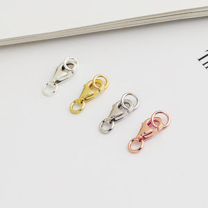 S925 Sterling Silver Lobster Clasps (4 Sizes) - Gold/Silver Plated Jewelry Findings