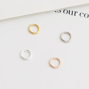 10pcs S925 Sterling Silver Closed Jump Rings 3-7mm