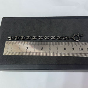 S925 sterling silver half chain buckle