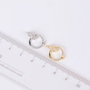 S925 Sterling Silver Button Clasp for Necklace Bracelet