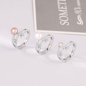 Star pearl ring setting