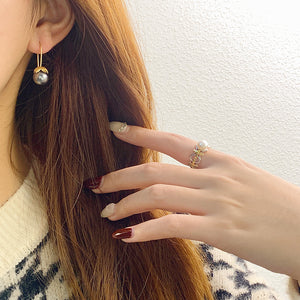 Brushed Flower Earring Hook settings