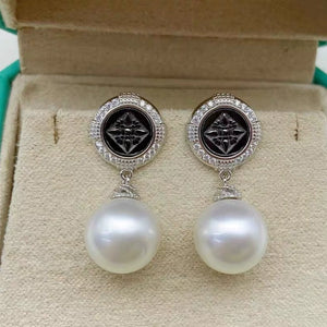 S925 Sterling Silver Gold Coin Earring Setting