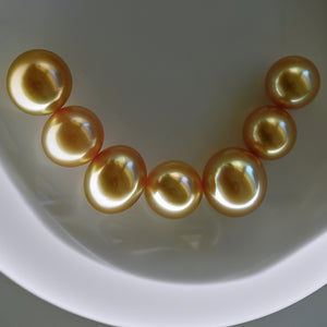5A 11-15mm Drop Golden South Sea Pearl, Deep Gold Iridescent Tear Shape Sea Pearl, Undrilled Loose Bead for Pendant Earring Custom Jewelry