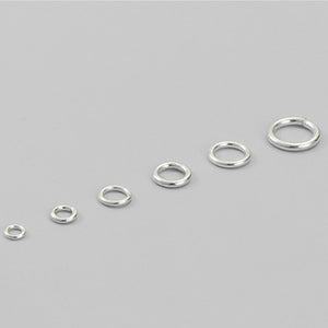 3-10mm 20pcs S925 Sterling Silver Open & Closed Jump Ring Accessories
