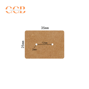 100pcs wholesale 3.5x2.5cm earring display cards with two holes for stud hoop jewelry black white paper cards small jewelry packaging