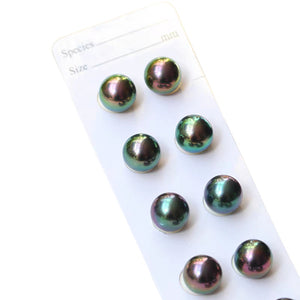 5A Tahitian Black Pearl Earrings 8–14mm in 18K Solid Gold