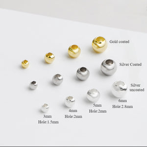 S925 Gold-Plated Cat's Eye Spacer Beads for DIY Jewelry Projects
