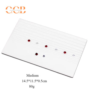 Loose gemstone and diamond grading tray with V groove slots