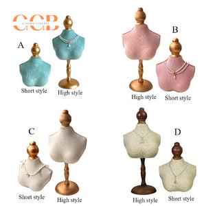 Retro Necklace Display Stand for Jewelry Mannequin Holder