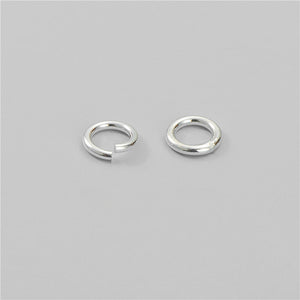 3-10mm 20pcs S925 Sterling Silver Open & Closed Jump Ring Accessories