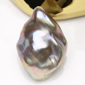 3A 17–18mm Freshwater Keshi Pearl, Irregular Nugget Loose Bead 1pc