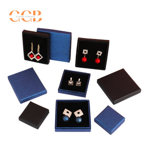 10pcs Blue Ultra-Thin Wholesale Jewelry Gift Boxes, Multi-Color Packaging for Necklace, Earrings, Ring and Bracelet