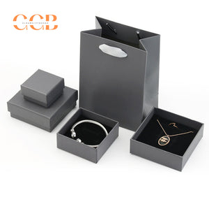 10pcs blue and grey jewelry box set, luxury packaging for rings earrings bracelets, customizable jewelry gift boxes without logo