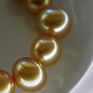 5A 11-15mm Drop Golden South Sea Pearl, Deep Gold Iridescent Tear Shape Sea Pearl, Undrilled Loose Bead for Pendant Earring Custom Jewelry
