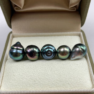 3A Tahitian Baroque Peacock Blue Green Pearl Undrilled