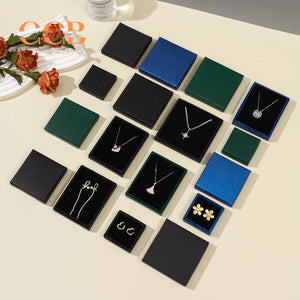 10pcs Blue Ultra-Thin Wholesale Jewelry Gift Boxes, Multi-Color Packaging for Necklace, Earrings, Ring and Bracelet