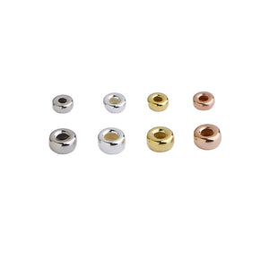 10pcs 3-8mm S925 Gold-Plated Bubble Spacer Beads for DIY Jewelry Making