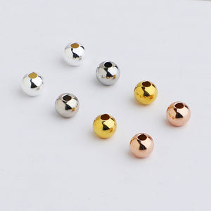 10pcs S925 Silver Spacer Beads 2-5mm