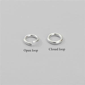 3-10mm 20pcs S925 Sterling Silver Open & Closed Jump Ring Accessories