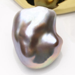 3A 17–18mm Freshwater Keshi Pearl, Irregular Nugget Loose Bead 1pc