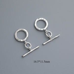 10pcs S925 Sterling Silver OT Clasp for DIY Bracelet & Necklace Making