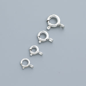 S925 Sterling Silver Spring Buckle for Bracelet & Necklace DIY