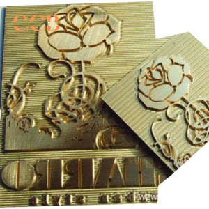 Custom copper logo hot stamping mold for embossing