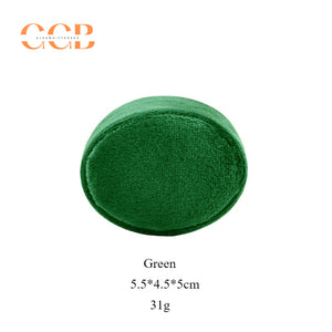 Oval velvet ring box soft velvet jewelry ring box