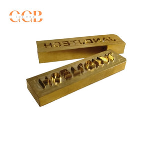 Custom copper logo hot stamping mold for embossing