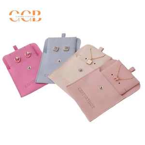 10pcs blue Microfiber Set Jewelry Pouches