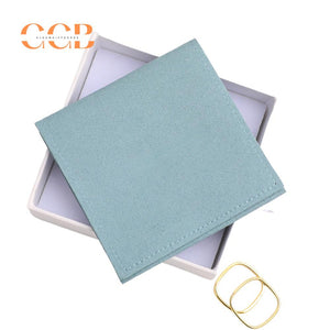 10pcs Blue Microfiber Jewelry Pouches