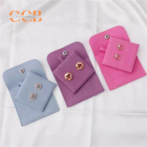10pcs blue Microfiber Set Jewelry Pouches