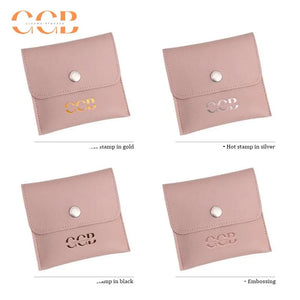 10pcs Pink Vegan Leather Jewelry Bags