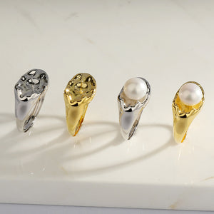 Trending pearl ring settings