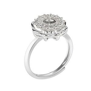 Vintage look pearl ring setting