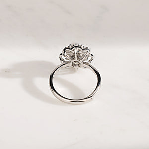 Vintage look pearl ring setting