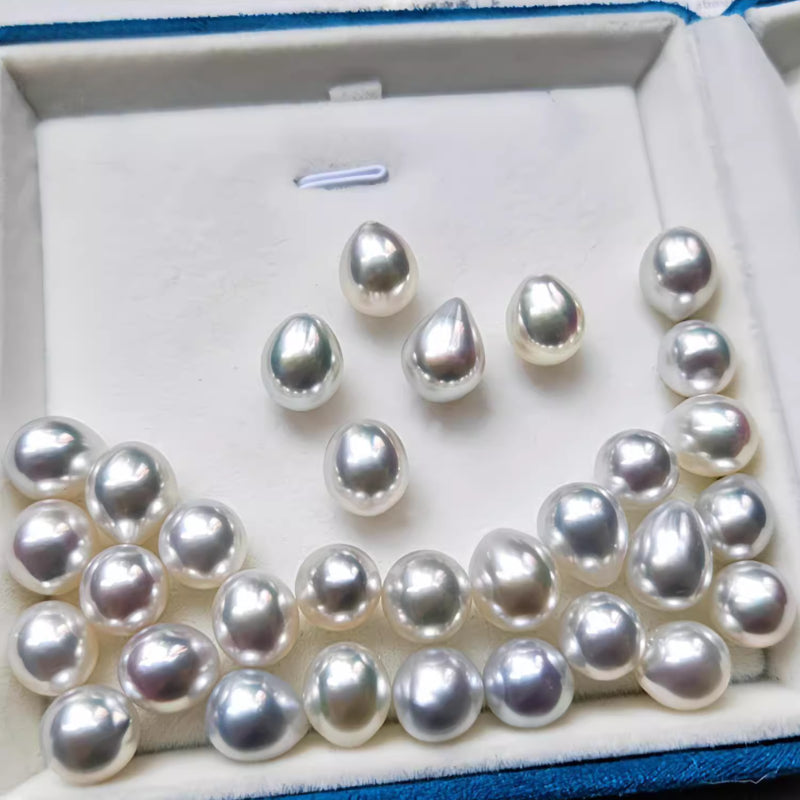 5A 8–13mm Australian White South Sea Pearl Drop Loose Bead